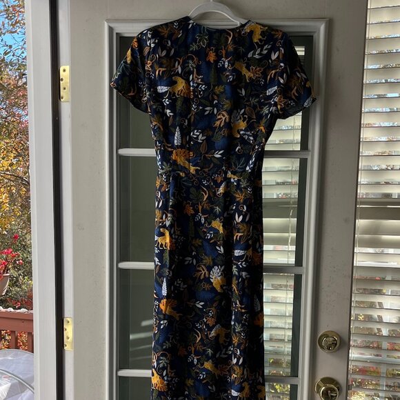 J Crew Animal Print Wrap Dress - Picture 3 of 3